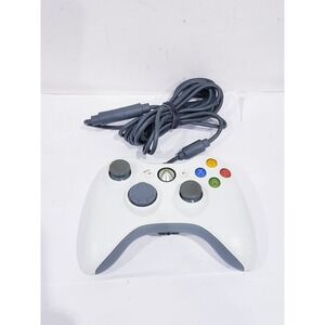 OEM Microsoft Xbox 360 Wired Controller White - Tested Works